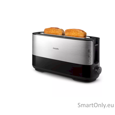 Philips Toaster HD2692/90 Viva Collection Power 950 W Number of slots 2 Housing material Metal/Plastic Black Philips Toaster HD2692/90 Viva Collection Power 950 W Number of slots 2 Housing material Metal/Plastic Black