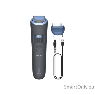 Philips Trimmer | BT3617/15 Series 3000 | Cordless | Wet & Dry | Number of length steps 20 | Dark Grey