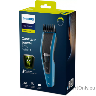 Philips Hair clipper HC5612/15 Cordless or corded Number of length steps 28 Step precise 1 mm Blue/Black 3