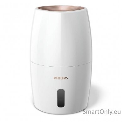 Philips HU2716/10 Humidifier, 17 W, Water tank capacity 2 L, Suitable for rooms up to 32 m², NanoCloud evaporation, Humidification capacity 200 ml/hr, White 1