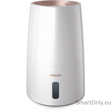 Philips HU3916/10 Humidifier, 25 W, Water tank capacity 3 L, Suitable for rooms up to 45 m², NanoCloud technology, Humidification capacity 300 ml/hr,  White/Rose gold 1