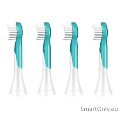 Philips | HX6034/33 | Sonicare Toothbrush Heads | Heads | For kids | Number of brush heads included 4 | Number of teeth brushing modes Does not apply | Aqua