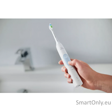 Philips | HX6839/28 Sonicare ProtectiveClean 4500 Sonic | Electric Toothbrush | Rechargeable | For adults | ml | Number of heads | White/Light Blue | Number of brush heads included 1 | Number of teeth brushing modes 2 3