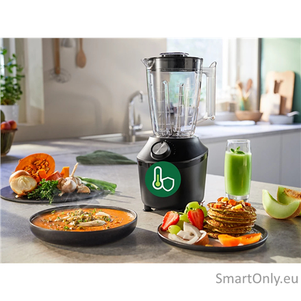 Philips Blender | HR2291/01 3000 Series | Tabletop | 600 W | Jar material Glass | Jar capacity 2 L | Ice crushing | Black 4