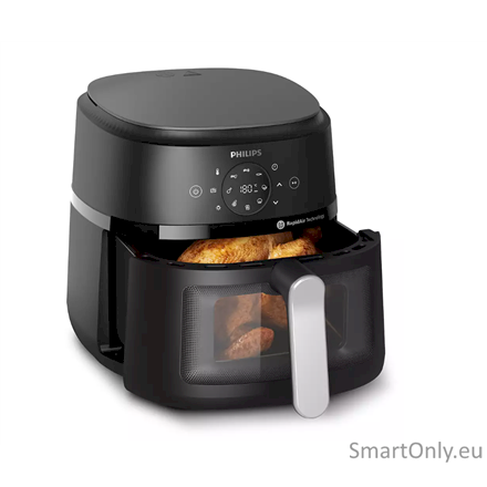 Philips NA231/00 Airfryer, 1700 W, Pan volume 6.2 L, Black, Silver | Philips Airfryer | NA231/00 | Power 1700 W | Capacity 6.2 L | Black/Silver 3 Philips NA231/00 Airfryer, 1700 W, Pan volume 6.2 L, Black, Silver | Philips Airfryer | NA231/00 | Power 1700 W | Capacity 6.2 L | Black/Silver 3