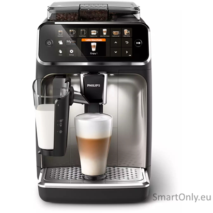 Philips | Series 5400 Coffee Maker | EP5447/90 | Pump pressure 15 bar | Built-in milk frother | Fully Automatic | 1500 W | Black 1 Philips | Series 5400 Coffee Maker | EP5447/90 | Pump pressure 15 bar | Built-in milk frother | Fully Automatic | 1500 W | Black 1
