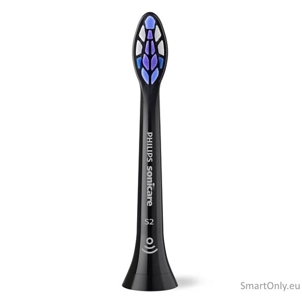 Philips Replacement brush heads | HX6052/88 Sonicare Sensitive | Heads | For adults | Number of brush heads included 2 | Black 2 Philips Replacement brush heads | HX6052/88 Sonicare Sensitive | Heads | For adults | Number of brush heads included 2 | Black 2