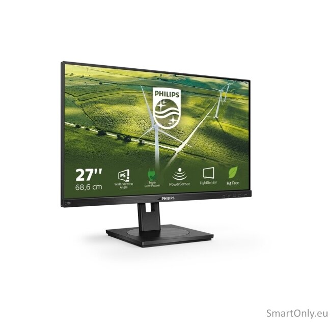 Philips | 272B1G/00 | 27 " | IPS | 16:9 | 75 Hz | 4 ms | 1920 x 1080 pixels | 250 cd/m² | HDMI ports quantity 1 | Black 10