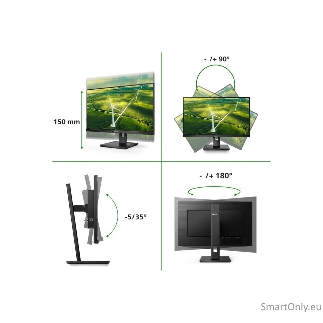 Philips | 272B1G/00 | 27 " | IPS | 16:9 | 75 Hz | 4 ms | 1920 x 1080 pixels | 250 cd/m² | HDMI ports quantity 1 | Black 11 Philips | 272B1G/00 | 27 " | IPS | 16:9 | 75 Hz | 4 ms | 1920 x 1080 pixels | 250 cd/m² | HDMI ports quantity 1 | Black 11