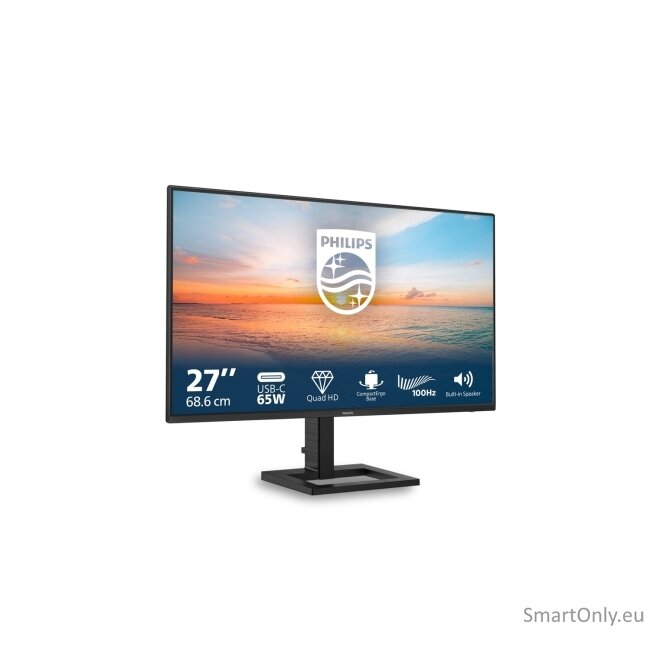 Philips | 27E1N1600AE/00 | 27 " | IPS | 16:9 | 100 Hz | 4 ms | 2560 x 1440 pixels | 350 cd/m² | HDMI ports quantity 1 | Warranty 36 month(s) 50 Philips | 27E1N1600AE/00 | 27 " | IPS | 16:9 | 100 Hz | 4 ms | 2560 x 1440 pixels | 350 cd/m² | HDMI ports quantity 1 | Warranty 36 month(s) 50