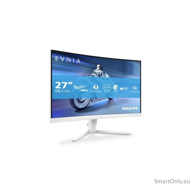 Philips | 27M2C5201L/00 | 27 " | VA | 16:9 | 180 Hz | 1 ms | 1920 x 1080 pixels | 300 cd/m² | HDMI ports quantity 2 | White 31 Philips | 27M2C5201L/00 | 27 " | VA | 16:9 | 180 Hz | 1 ms | 1920 x 1080 pixels | 300 cd/m² | HDMI ports quantity 2 | White 31