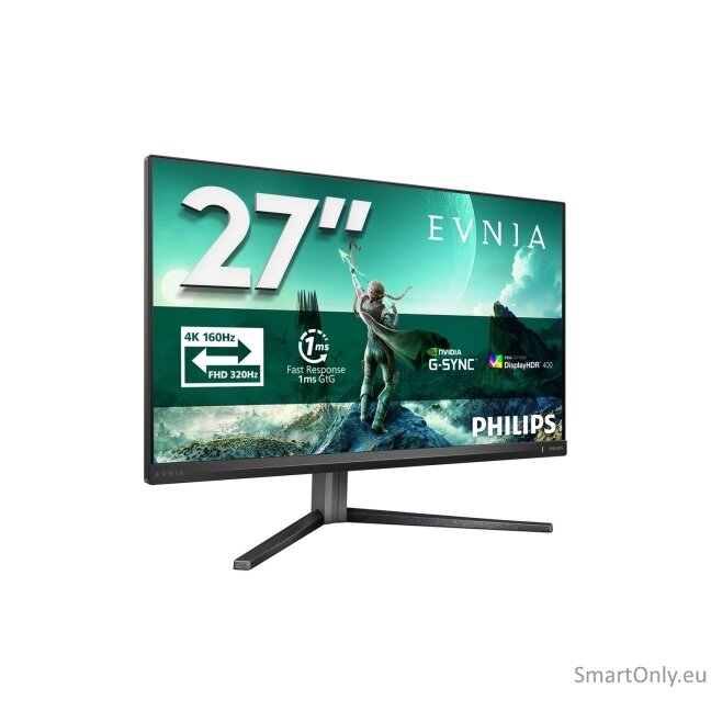 Philips | 27M2N3800A/00 | 27 " | Fast IPS | 4K UHD | 16:9 | 160 Hz | 1 ms | 3840 x 2160 pixels | 350 cd/m² | HDMI ports quantity 2 | Charcoal 60