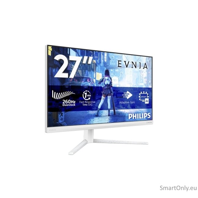 Philips 27M2N5201P/00 | 27 " | Fast IPS | FHD | 16:9 | 260 Hz | 1 ms | 1920 x 1080 pixels | 300 cd/m² | HDMI ports quantity 2 | White 26 Philips 27M2N5201P/00 | 27 " | Fast IPS | FHD | 16:9 | 260 Hz | 1 ms | 1920 x 1080 pixels | 300 cd/m² | HDMI ports quantity 2 | White 26