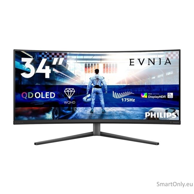 Philips | 34M2C6500/00 Evnia 6000 | 34 " | LED | WQHD | 21:9 | 175 Hz | 0.03 ms | 3440 x 1440 pixels | HDMI ports quantity 2 87 Philips | 34M2C6500/00 Evnia 6000 | 34 " | LED | WQHD | 21:9 | 175 Hz | 0.03 ms | 3440 x 1440 pixels | HDMI ports quantity 2 87