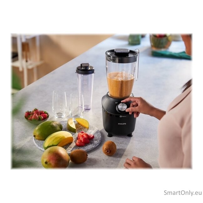 Philips Blender | HR2291/01 3000 Series | Tabletop | 600 W | Jar material Glass | Jar capacity 2 L | Ice crushing | Black 13 Philips Blender | HR2291/01 3000 Series | Tabletop | 600 W | Jar material Glass | Jar capacity 2 L | Ice crushing | Black 13