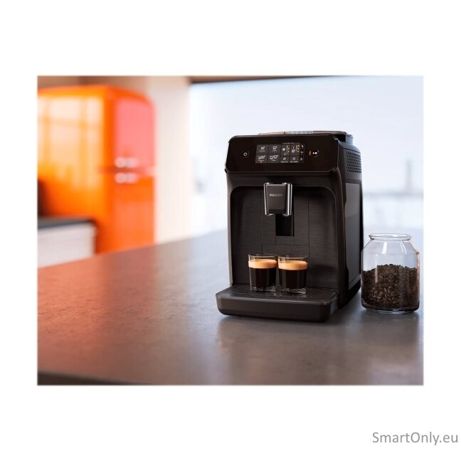 Philips | Coffee maker Series 1200 | EP1200/00 | Pump pressure 15 bar | Automatic | 1500 W | Black 8 Philips | Coffee maker Series 1200 | EP1200/00 | Pump pressure 15 bar | Automatic | 1500 W | Black 8
