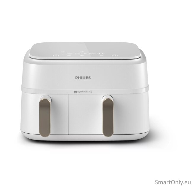 Philips Double basket Airfryer | NA353/10 3000 series | Power 2750 W | Capacity 9 L | Rapid Air Plus | White 5 Philips Double basket Airfryer | NA353/10 3000 series | Power 2750 W | Capacity 9 L | Rapid Air Plus | White 5