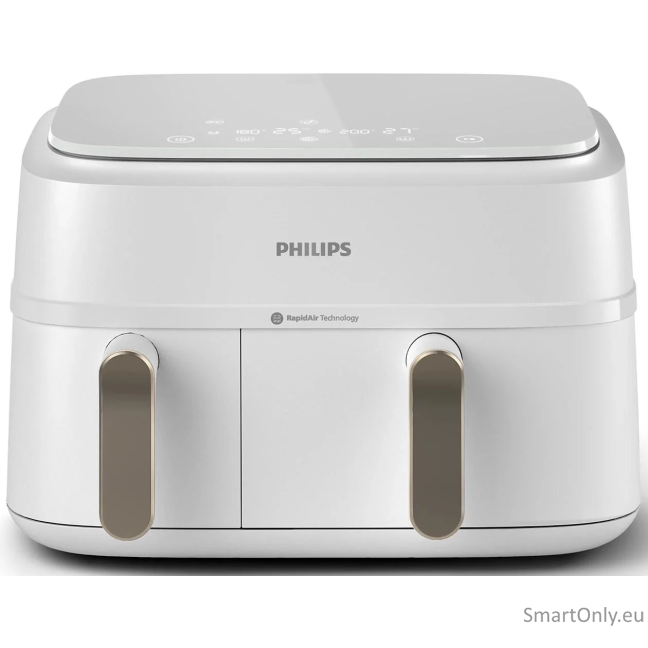 Philips Double basket Airfryer | NA353/10 3000 series | Power 2750 W | Capacity 9 L | Rapid Air Plus | White 1 Philips Double basket Airfryer | NA353/10 3000 series | Power 2750 W | Capacity 9 L | Rapid Air Plus | White 1