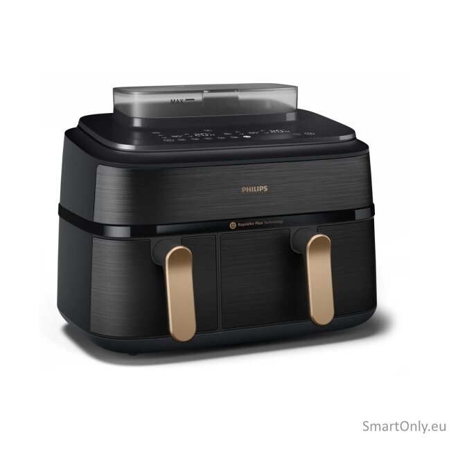 Philips Dual Steam Air Fryer | NA552/00 5000 Series | Power 2750 W | Capacity 9 L | RapidAir Plus | Black 3