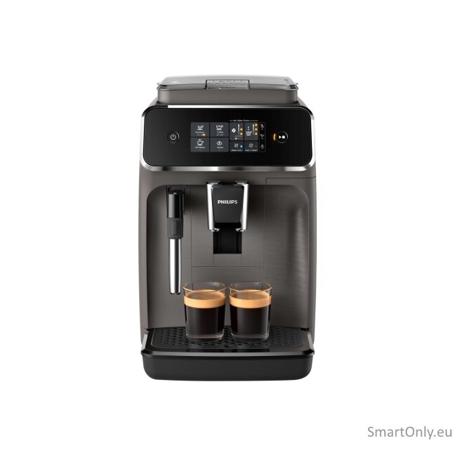 Philips | Espresso Coffee Maker | EP2224/10 | Pump pressure 15 bar | Built-in milk frother | Fully automatic | Kashmir Gray 7