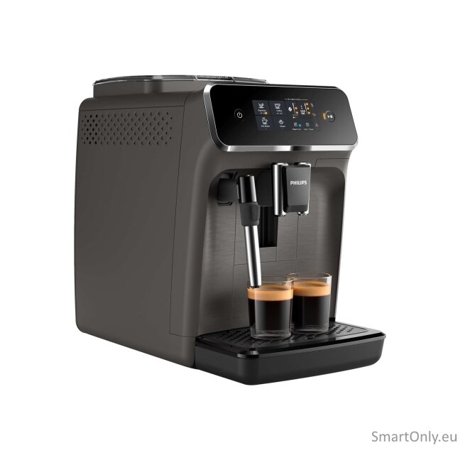 Philips | Espresso Coffee Maker | EP2224/10 | Pump pressure 15 bar | Built-in milk frother | Fully automatic | Kashmir Gray 8