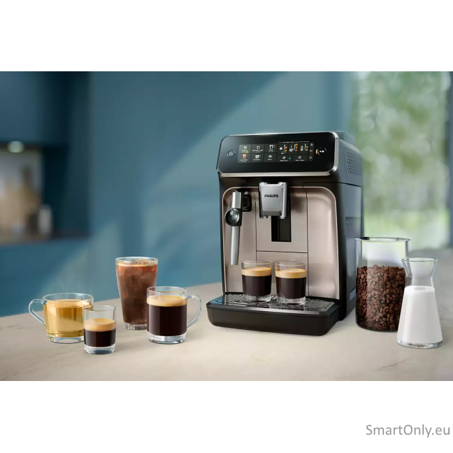 Philips | Espresso Coffee Maker | EP3321/40 | Pump pressure 15 bar | Built-in milk frother | Fully Automatic | 1500 W | Black 5 Philips | Espresso Coffee Maker | EP3321/40 | Pump pressure 15 bar | Built-in milk frother | Fully Automatic | 1500 W | Black 5