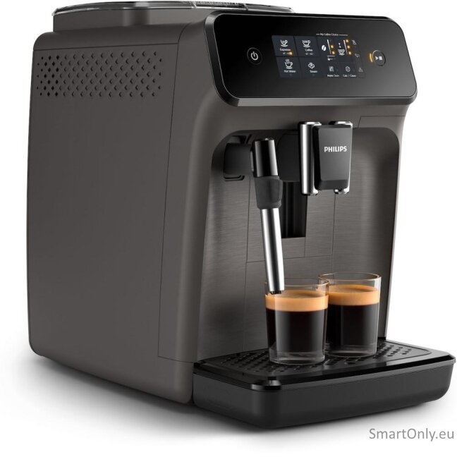 Philips | Espresso Coffee maker Series 1200 | EP1224/00 | Pump pressure 15 bar | Built-in milk frother | Fully automatic | 1500 W | Light Gray 2 Philips | Espresso Coffee maker Series 1200 | EP1224/00 | Pump pressure 15 bar | Built-in milk frother | Fully automatic | 1500 W | Light Gray 2