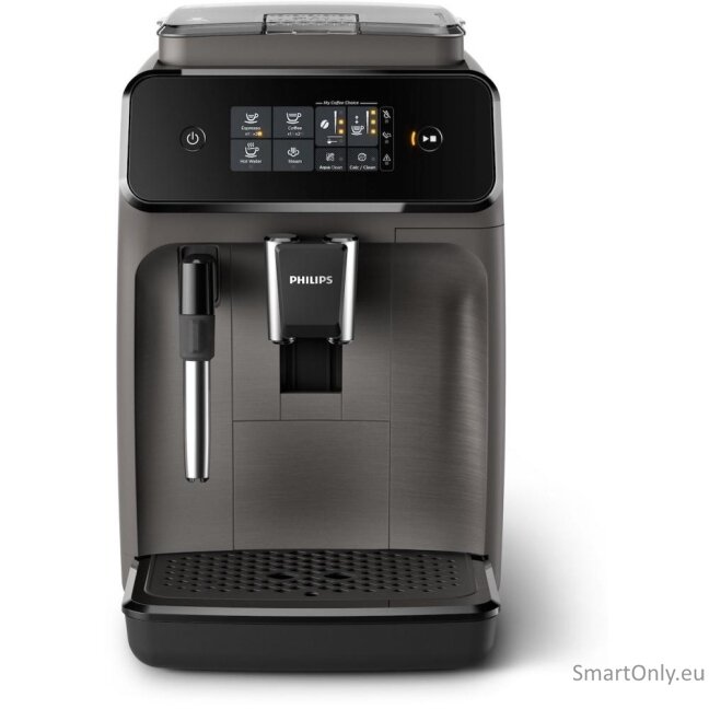 Philips | Espresso Coffee maker Series 1200 | EP1224/00 | Pump pressure 15 bar | Built-in milk frother | Fully automatic | 1500 W | Light Gray 3 Philips | Espresso Coffee maker Series 1200 | EP1224/00 | Pump pressure 15 bar | Built-in milk frother | Fully automatic | 1500 W | Light Gray 3