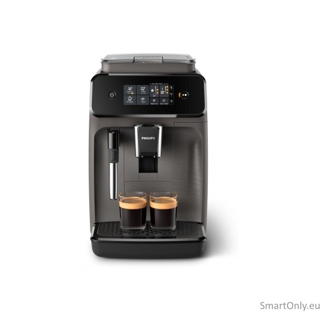 Philips | Espresso Coffee maker Series 1200 | EP1224/00 | Pump pressure 15 bar | Built-in milk frother | Fully automatic | 1500 W | Light Gray 5 Philips | Espresso Coffee maker Series 1200 | EP1224/00 | Pump pressure 15 bar | Built-in milk frother | Fully automatic | 1500 W | Light Gray 5