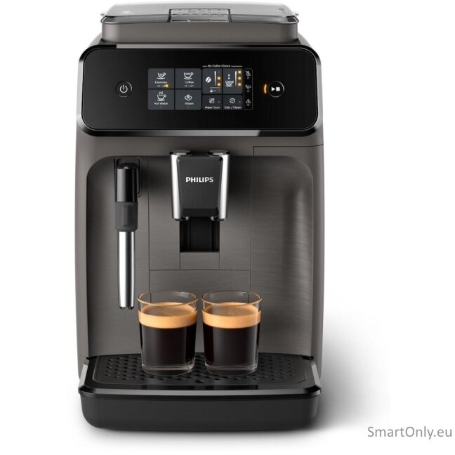 Philips | Espresso Coffee maker Series 1200 | EP1224/00 | Pump pressure 15 bar | Built-in milk frother | Fully automatic | 1500 W | Light Gray Philips | Espresso Coffee maker Series 1200 | EP1224/00 | Pump pressure 15 bar | Built-in milk frother | Fully automatic | 1500 W | Light Gray