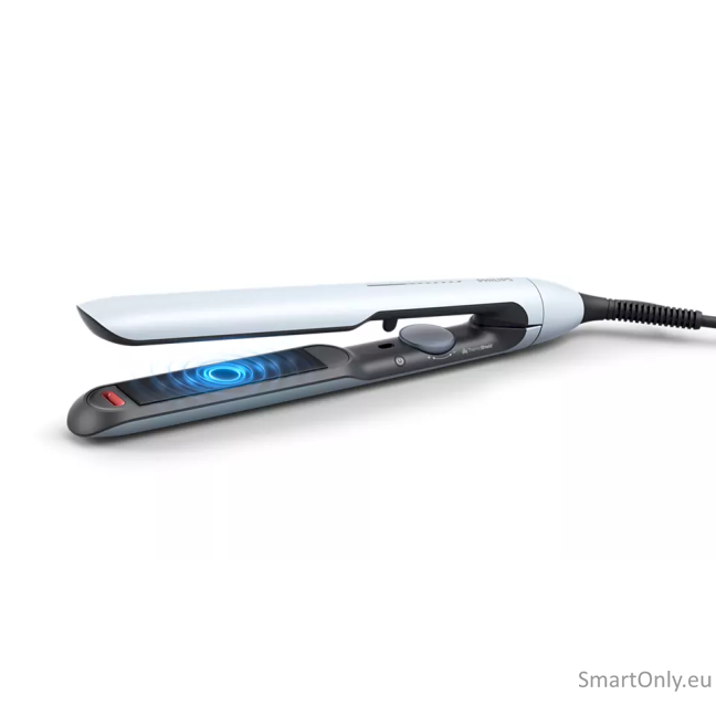 Philips Hair Straitghtener BHS520/00 Ceramic heating system, Ionic function, Display LED, Temperature (max) 230 °C, Number of heating levels 12, Pale Blue