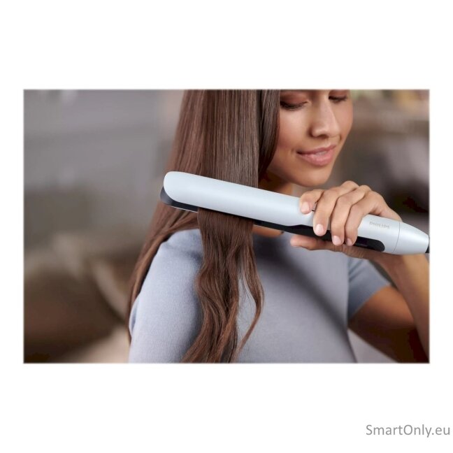 Philips Hair Straitghtener BHS520/00 Ceramic heating system, Ionic function, Display LED, Temperature (max) 230 °C, Number of heating levels 12, Pale Blue 8 Philips Hair Straitghtener BHS520/00 Ceramic heating system, Ionic function, Display LED, Temperature (max) 230 °C, Number of heating levels 12, Pale Blue 8