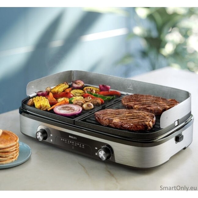 Philips HD6222/90 Table Grill, Black/Stainless Steel 2
