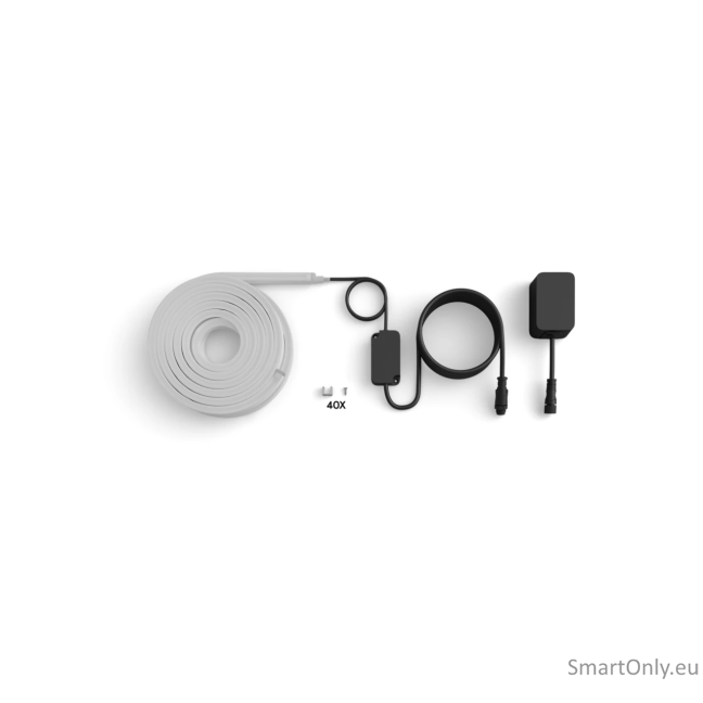 Philips Hue Neon Lightstrip for outdoor use, 10 m | 30 W | Bluetooth, Zigbee 3 Philips Hue Neon Lightstrip for outdoor use, 10 m | 30 W | Bluetooth, Zigbee 3
