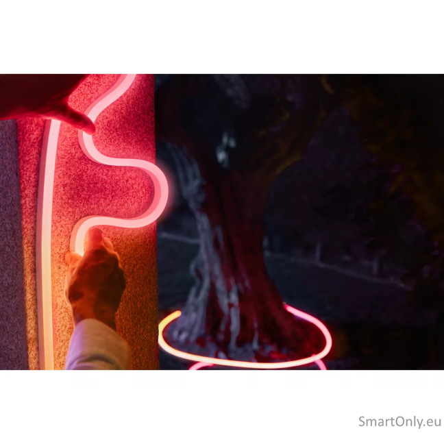 Philips Hue Neon Lightstrip for outdoor use, 10 m | 30 W | Bluetooth, Zigbee 6 Philips Hue Neon Lightstrip for outdoor use, 10 m | 30 W | Bluetooth, Zigbee 6