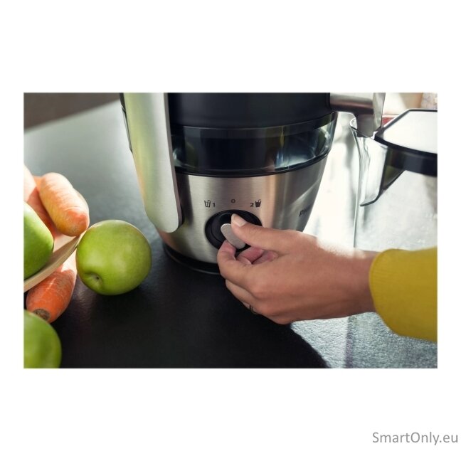Philips | Juicer | HR1922/21 Avance collection | Type Juicer maker | Stainless steel | 1200 W | Number of speeds 2 | 9500 RPM 13 Philips | Juicer | HR1922/21 Avance collection | Type Juicer maker | Stainless steel | 1200 W | Number of speeds 2 | 9500 RPM 13