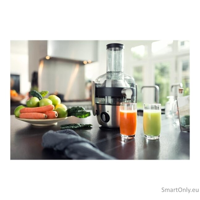 Philips | Juicer | HR1922/21 Avance collection | Type Juicer maker | Stainless steel | 1200 W | Number of speeds 2 | 9500 RPM 9 Philips | Juicer | HR1922/21 Avance collection | Type Juicer maker | Stainless steel | 1200 W | Number of speeds 2 | 9500 RPM 9
