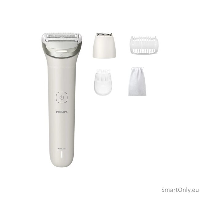 Philips Lady shaver | BRL147/00 Series 8000 | Operating time (max) 100 min | Wet & Dry | Lithium Ion | White/Grey
