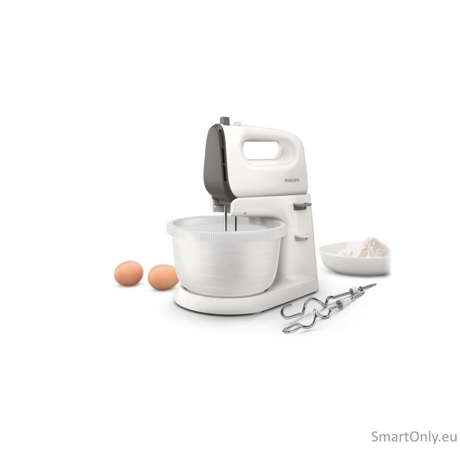 Philips | Mixer | HR3745/00 Series 5000 | Hand Mixer | 450 W | Number of speeds 5 | Turbo mode | White 1 Philips | Mixer | HR3745/00 Series 5000 | Hand Mixer | 450 W | Number of speeds 5 | Turbo mode | White 1