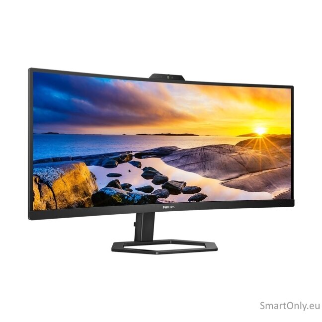 Philips | Monitor with Windows Hello Webcam | 34E1C5600HE/00 | 34 " | VA | 21:9 | 100 Hz | 4 ms | 3440 x 1440 pixels | 300 cd/m² | HDMI ports quantity 1 | Black | Warranty 36 month(s) 10 Philips | Monitor with Windows Hello Webcam | 34E1C5600HE/00 | 34 " | VA | 21:9 | 100 Hz | 4 ms | 3440 x 1440 pixels | 300 cd/m² | HDMI ports quantity 1 | Black | Warranty 36 month(s) 10