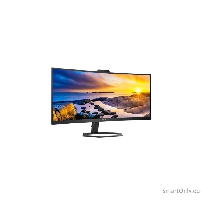 Philips | Monitor with Windows Hello Webcam | 34E1C5600HE/00 | 34 " | VA | 21:9 | 100 Hz | 4 ms | 3440 x 1440 pixels | 300 cd/m² | HDMI ports quantity 1 | Black | Warranty 36 month(s) 28 Philips | Monitor with Windows Hello Webcam | 34E1C5600HE/00 | 34 " | VA | 21:9 | 100 Hz | 4 ms | 3440 x 1440 pixels | 300 cd/m² | HDMI ports quantity 1 | Black | Warranty 36 month(s) 28