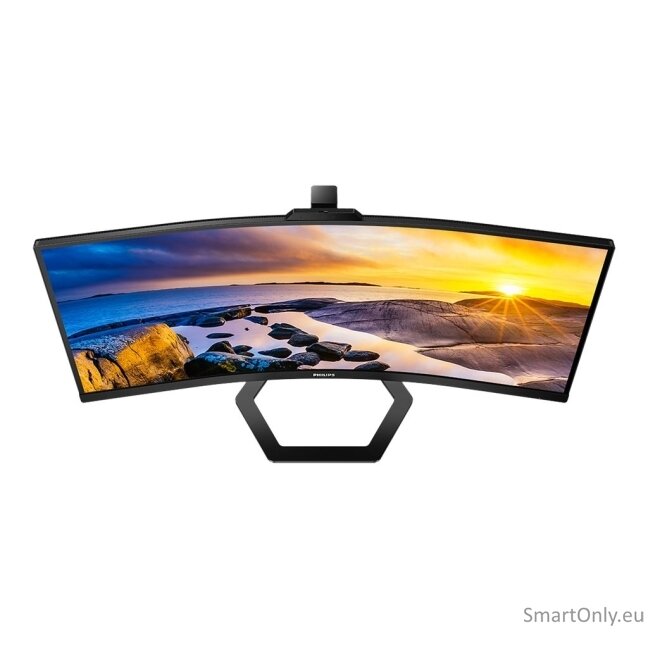 Philips | Monitor with Windows Hello Webcam | 34E1C5600HE/00 | 34 " | VA | 21:9 | 100 Hz | 4 ms | 3440 x 1440 pixels | 300 cd/m² | HDMI ports quantity 1 | Black | Warranty 36 month(s) 5