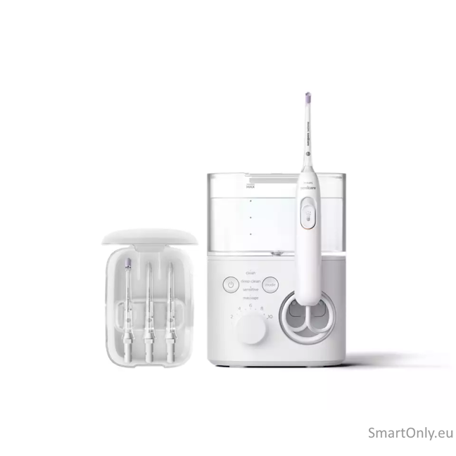 Philips Oral Irrigator HX3911/40 Sonicare Power Flosser 7000 600 ml, Number of heads 4, White