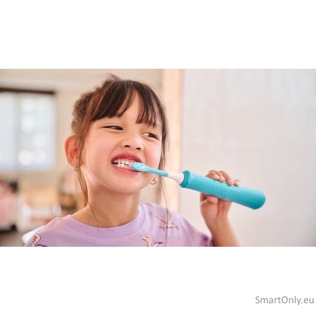 Philips Replacement brush heads | HX6044/90 Sonicare For Kids7+ | Heads | For kids | Number of brush heads included 4 | White/Blue 5