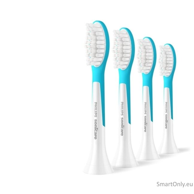 Philips Replacement brush heads | HX6044/90 Sonicare For Kids7+ | Heads | For kids | Number of brush heads included 4 | White/Blue Philips Replacement brush heads | HX6044/90 Sonicare For Kids7+ | Heads | For kids | Number of brush heads included 4 | White/Blue