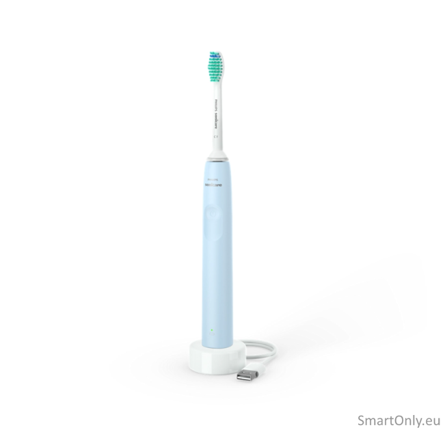 Philips Sonicare Electric Toothbrush HX3651/12 Rechargeable For adults Number of brush heads included 1 Number of teeth brushing modes 1 Sonic technology Light Blue