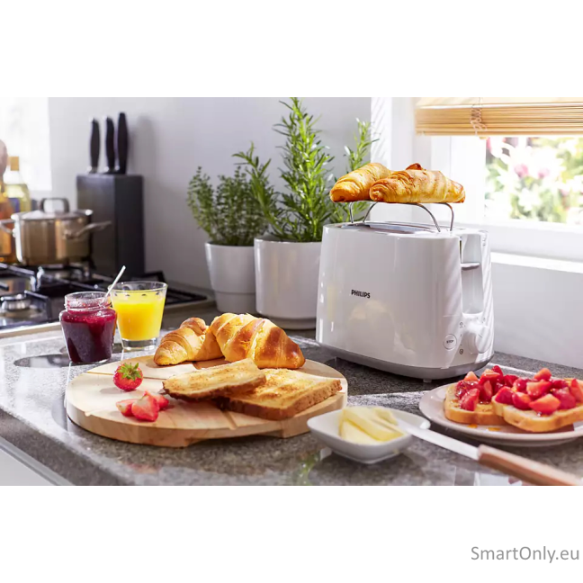 Philips | Toaster | HD2581/00 Daily Collection | Power  760-900 W | Number of slots 2 | Housing material Plastic | White 3