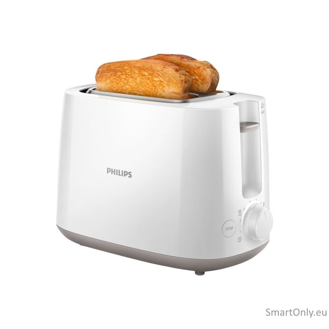 Philips | Toaster | HD2581/00 Daily Collection | Power  760-900 W | Number of slots 2 | Housing material Plastic | White 4