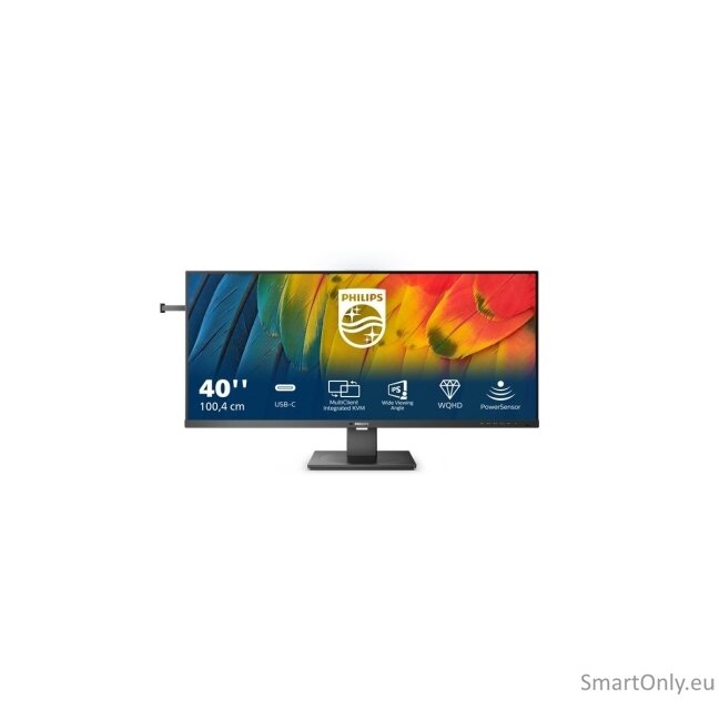 Philips | USB-C Hub Monitor | 40B1U5600/00 | 40 " | IPS | WQHD | 21:9 | 120 Hz | 4 ms | 3440 x 1440 | 500 cd/m² | HDMI ports quantity 1 | Black 31 Philips | USB-C Hub Monitor | 40B1U5600/00 | 40 " | IPS | WQHD | 21:9 | 120 Hz | 4 ms | 3440 x 1440 | 500 cd/m² | HDMI ports quantity 1 | Black 31
