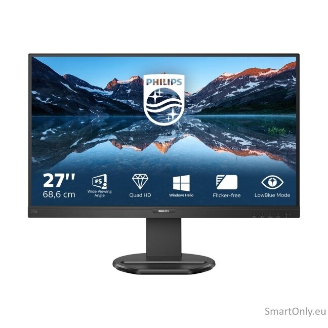Philips | USB-C Monitor | 276B9/00 | 27 " | IPS | QHD | 16:9 | 75 Hz | 4 ms | 2560 x 1440 pixels | 350 cd/m² | HDMI ports quantity 1 | Black 6 Philips | USB-C Monitor | 276B9/00 | 27 " | IPS | QHD | 16:9 | 75 Hz | 4 ms | 2560 x 1440 pixels | 350 cd/m² | HDMI ports quantity 1 | Black 6